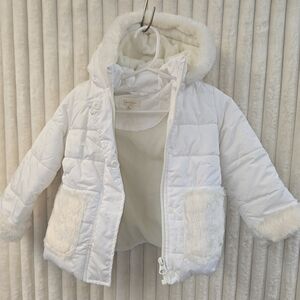 Jessica Simpson White Puffer Jacket for Kids